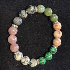 Armband elastic Edelstein bunt
