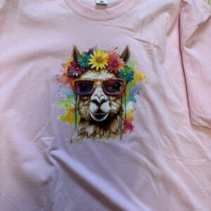 T-Shirt Hippie-Lama