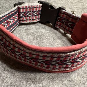 Halsband 3,8cm Ethno rot
