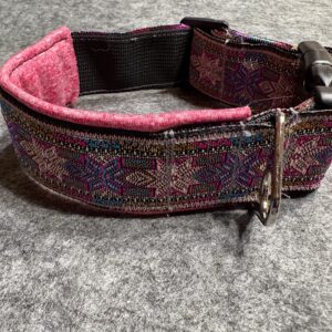 Halsband 3 cm Ethnostyle pink