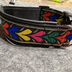 Halsband 3,8cm Color Hearts schwarz