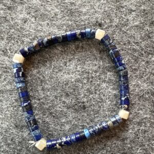 Armband elastic blau-weiss