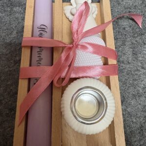 Geschenkset mit Engel, Herz und Kerze