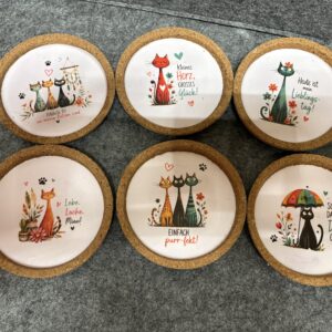 6er Set Untersetzer